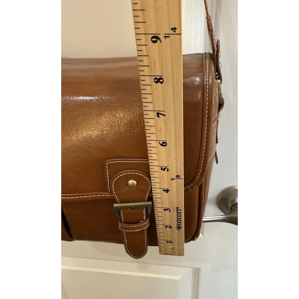 PU Leather Waterproof Vintage DSLR Camera Shoulder Bag Messenger Bag Partition